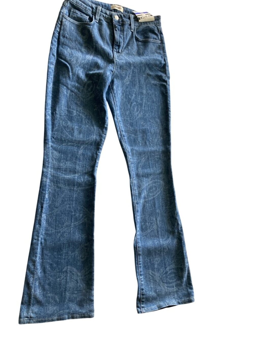 L'AGENCE Stassi High Rise Sleek Baby Bootcut Jeans in Paisley Western Sz  NWT - Picture 3 of 10